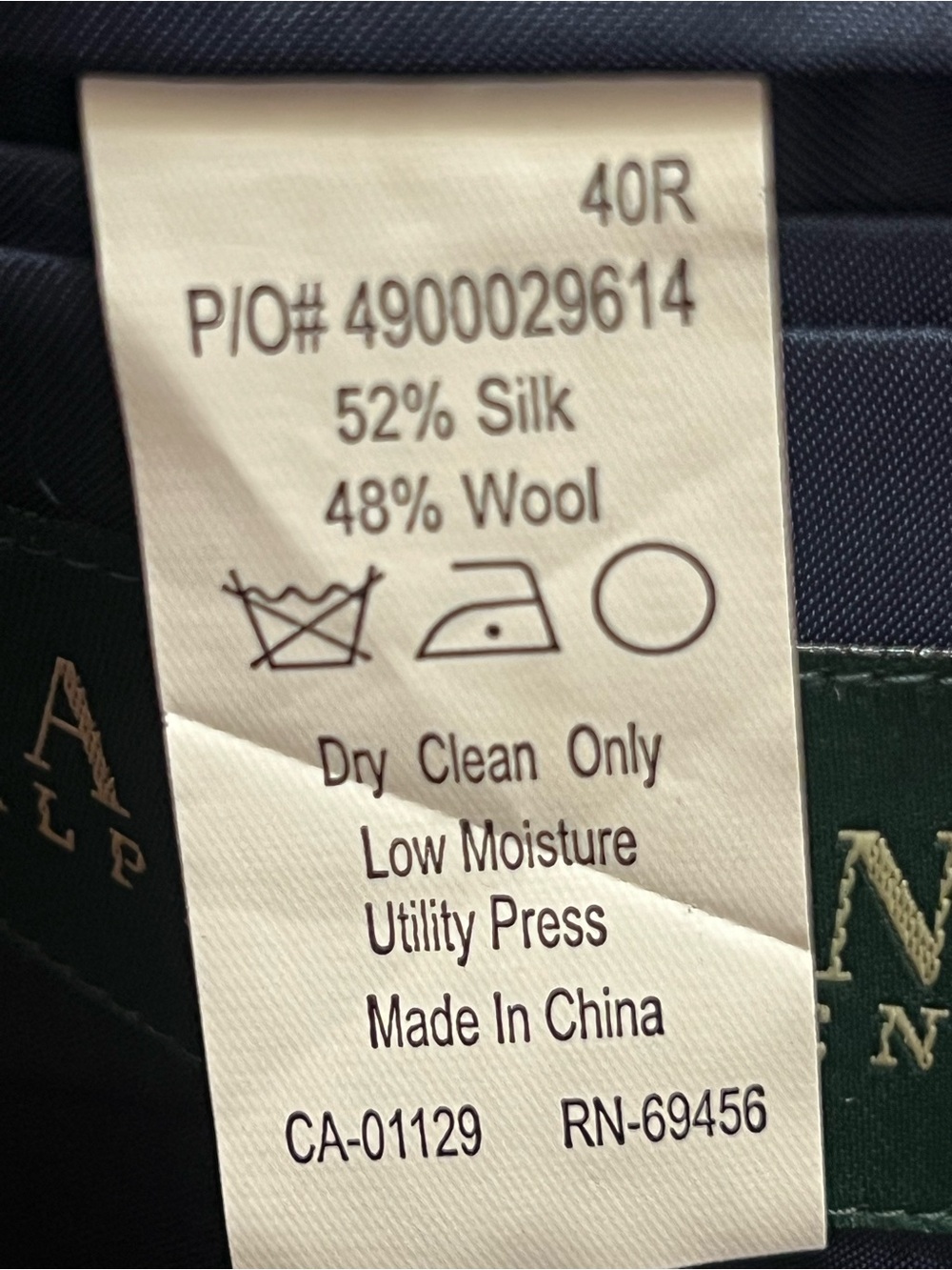 Lauren Ralph Lauren Gray Checked Sport Coat Blazer Wool/Silk Men 42R - Picture 14 of 14